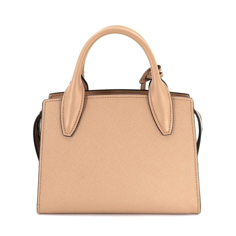 PRADA Kristen 2way hand shoulder bag saffiano leather pink beige 1BA269 silve... - Picture 2 of 10